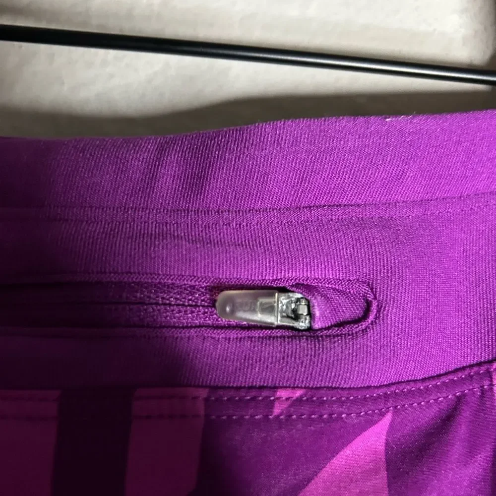 Nike Dri-Fit Purple Stripe Print Athletic Skort Size S